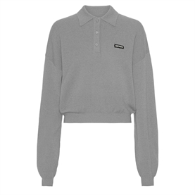 Rotate Slinky Knit Polo, Alloy